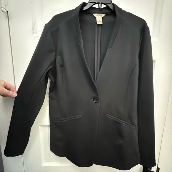 Workwear Blazer Jacket Duluth Trading Co Women’s Size 14 Black - Picture 4 of 9